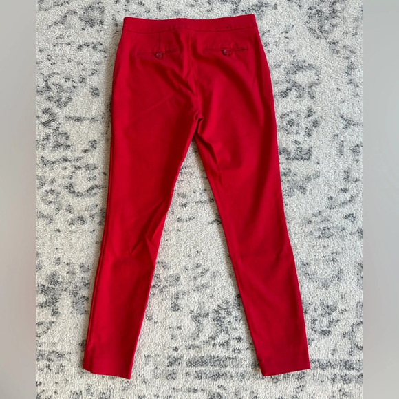Club Monaco Red Satin Look Pants Size 6 - Picture 4 of 8